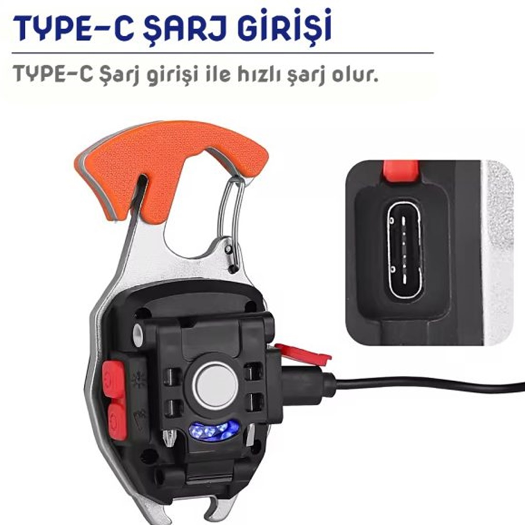 Wison Şarjlı Anahtarlıklı Fener