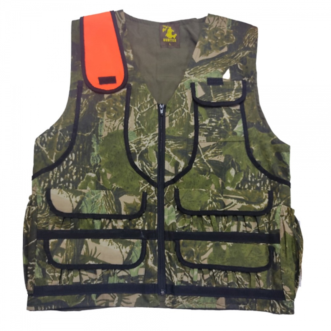 Hunter Avcı Yeleği Turuncu Apoletli